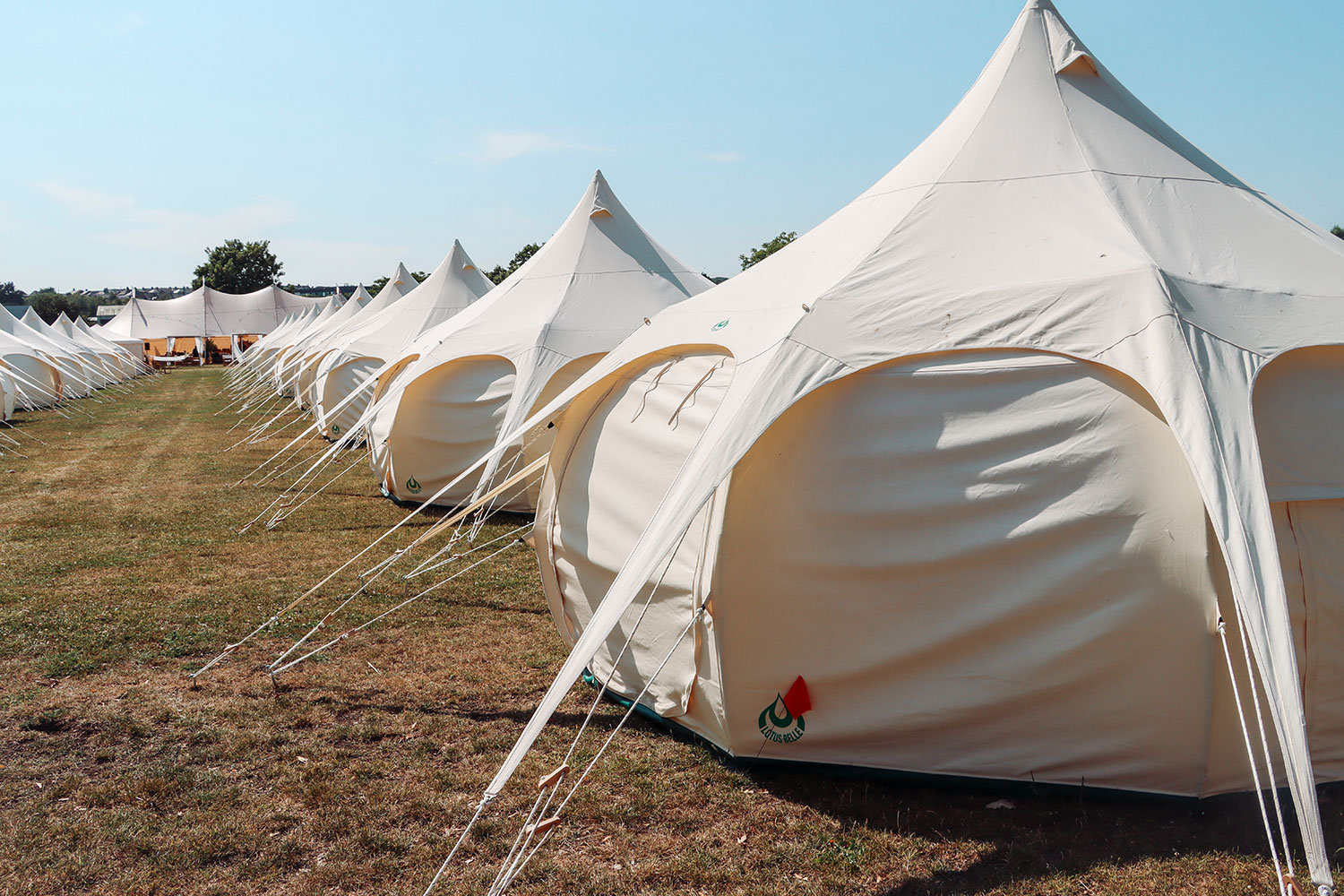 Boutique camping bell tents