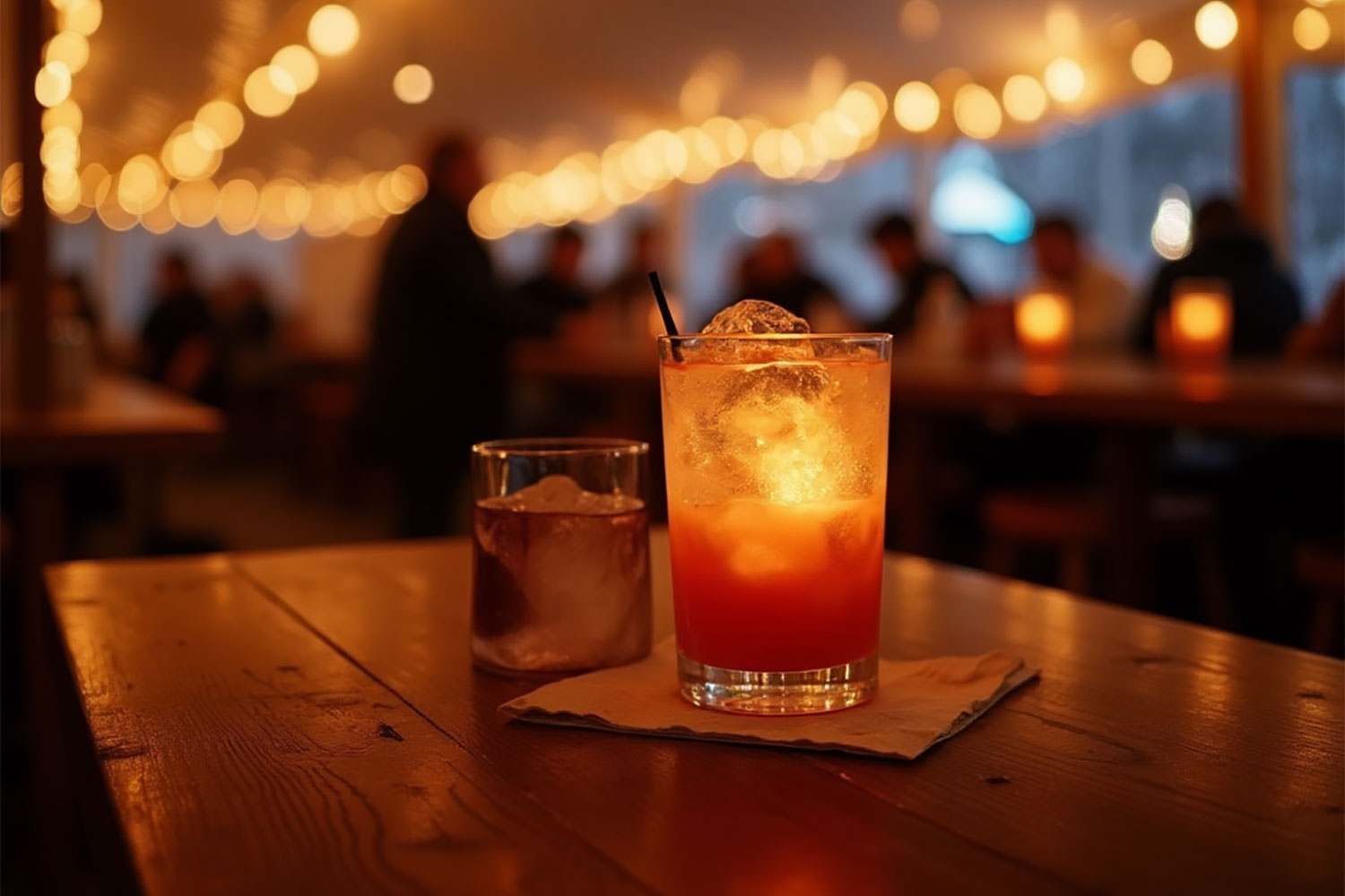 Seasonal drinks at event