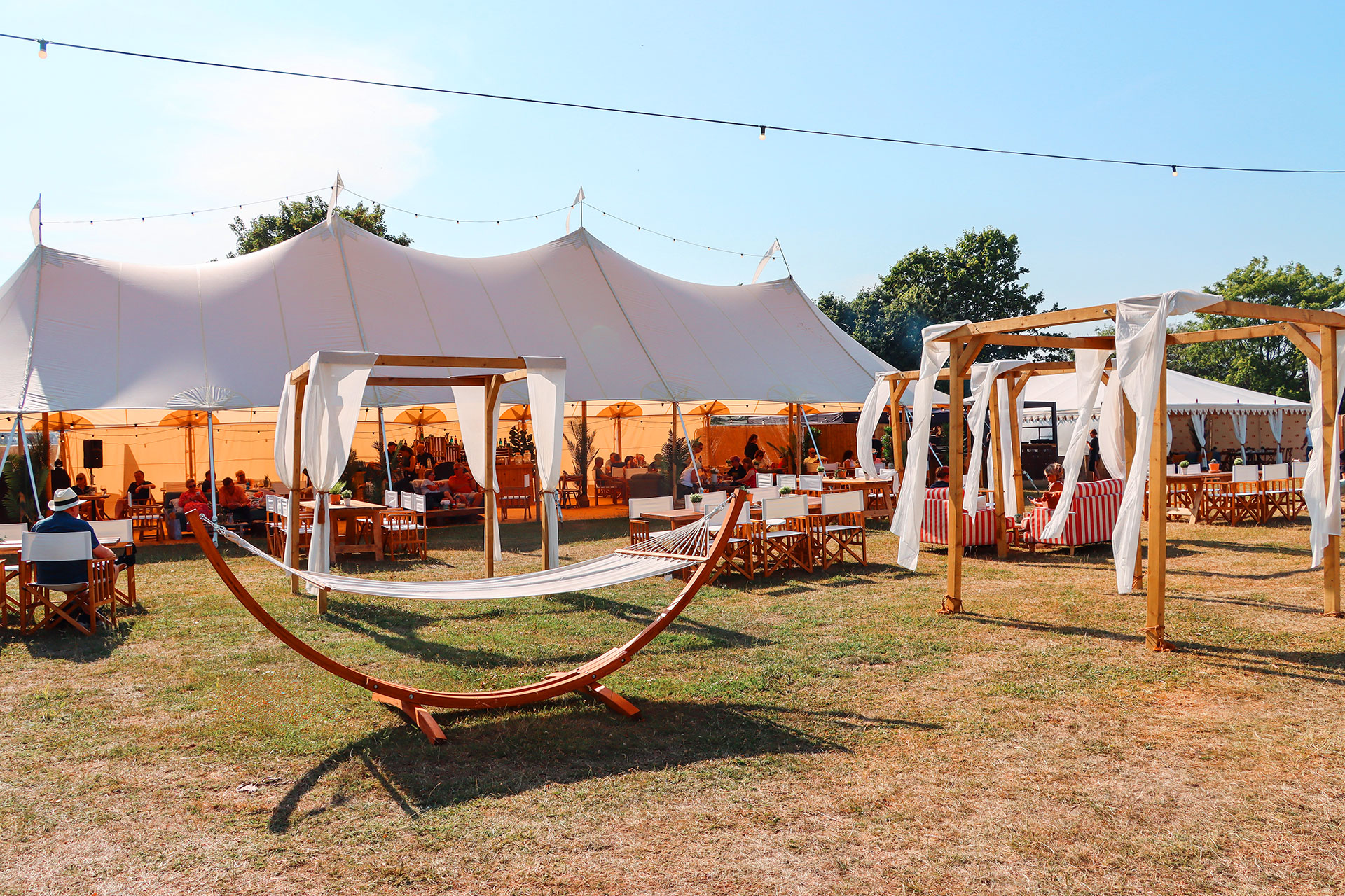 VIP Tents, chairs and hammocks